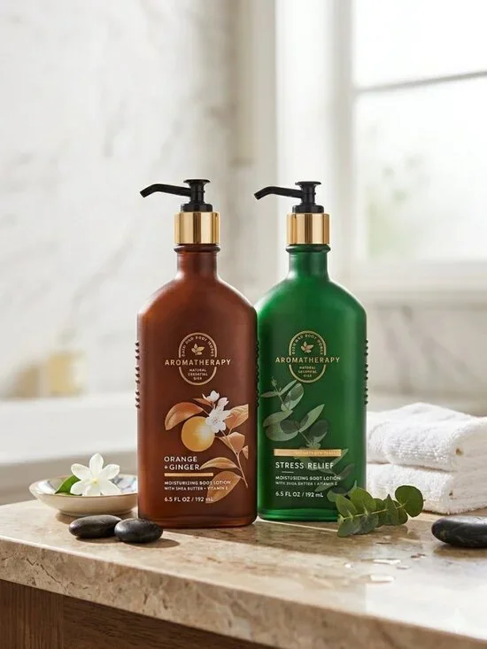 NEW Bath & Body Works Aromatherapy Orange Ginger and Stress Relief Body Lotion - Picture 1 of 3